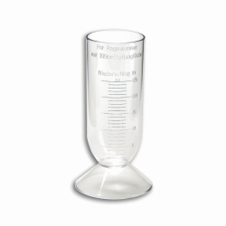 Graduated cylinder lining for rain gauge according to Prof. Hellmann, plastic