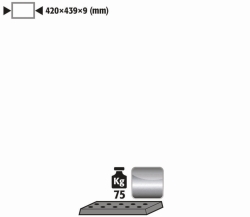 [EN]: Perforated insert 1.4016, H=9mm for VBF/F30.60.110/140/59-S/2S/A.