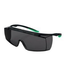 [EN]: Protection glasses super f OTG 9169 colour:black/green, lenses:PC grey welding protection, infradur AF