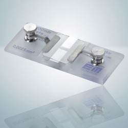 Cámaras de recuento, regla de Fuchs-Rosenthal, línea brillante