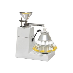 [EN]: Rotating sample reducer RPT 1:10 for dividing sieve material into 10 samples, incl. divider and 10 glass bottles 250ml wi