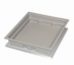 [EN]: Tank bottom 424x472x67 mm metal free melamine/PP