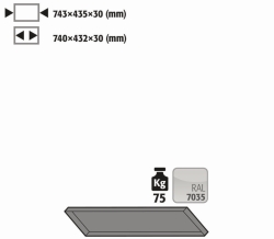 [EN]: Shelf angular, powder coated for small bottles