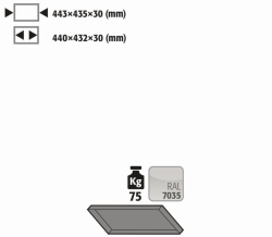 [EN]: Shelf angular, powder coated for small bottles -only for G90.205.060(.R)-