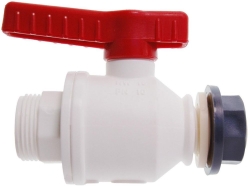 [EN]: Ball valve, PP, 1" foods A/A M42x3 outer