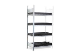 [EN]: Hazardous goods shelving type RSW with 4 trays (32 ltr.) 1010x640x2000mm