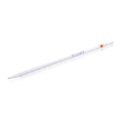 AR&reg; glass graduated pipettes 10 ml cl. AS, blue printing, type 3, batch certificate, pack of 12