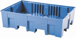 Drip tray PE 2-barrel without grate 865x1245x350