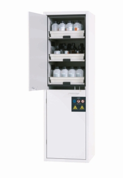 [EN]: Acid-base cabinet SL-CLASSIC MH.WDR SL.196.060.MH.R 600x605x1970mm (WxDxH), white (similar to RAL9016)