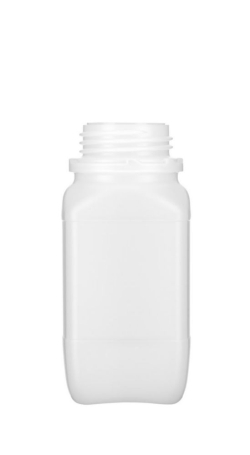 [EN]: Square reagent bottles,wide neck,PE-HD cap. 500 ml,without screw cap pack of 124