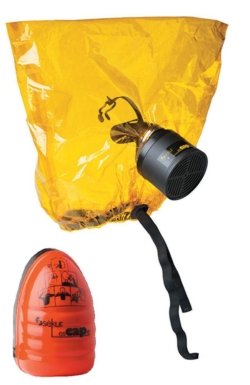 Filtering escape device with hood for SEKUR esCAPe ***export controll***