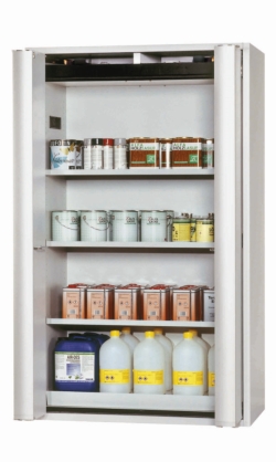 Saftey cabinet S-PHOENIX-90 FDAS 1196 x 616 x 1968 mm (WxDxH), 3 shelves, 1 perforated metal plate insert,