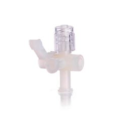 [EN]: 3-way stopcocks, nylon 2x f-Luer to m-Luer,nylon valve, HDPE plug,pack of 10