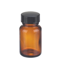 [EN]: WHEATON-WH-packing bottles 30 ml amber glass, 37mm x 65mm, with screw-cap 28-400, pack of 24