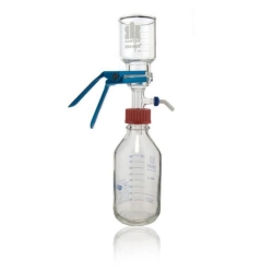 [EN]: Microfiltration assembly 47mm with fritted glass support Por. 40-60&mu;m, cap. 1L, GL 45, and PBT cap