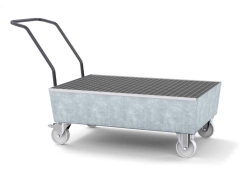 [EN]: Catching bowl, steel electroplated movable, grid, 850x1450x1150mm