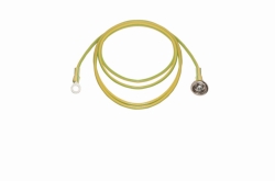 Earthing cable L 1.5m Incl. 1 x push button and 1 x connection ring Ø 5mm