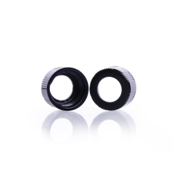 [EN]: Closure, Phenolic, 18-400 black, w/o septa, open top, pack of 144