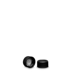 [EN]: Screw caps, PP, black with LDPE insert, for thread GL 22, pack of 100