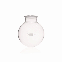 [EN]: Flat flange round bottom flask, DURAN, glass, DN 150, cap. 20.000 ml