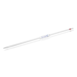 [EN]: Full pipettes 10 ml, AR glass, charification cert. Conformity certified, blue imprinting, Accuracy class AS, pack of 6