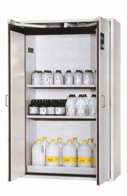 [EN]: Saftey cabinet S-CLASSIC-90 WDAS 1200 x 615 x 1968 mm (WxDxH), RAL 7035, 2 shelves,