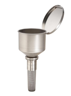 [EN]: Safety funnel from stainless steel V2A, w.flame barricade