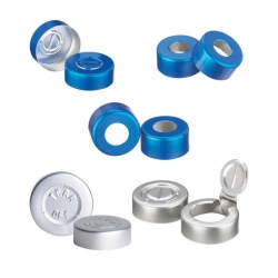 [EN]: WHEATON-Blue Aluminum Center Disc Tear-Out Unlined Seal, 20mm OD pack of 1000 (224183-05)