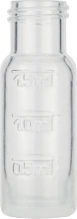 Screw Neck Vial, N 9, 11,6x32,0 mm, 1,5 mL flat bottom, PP tr pack f 100