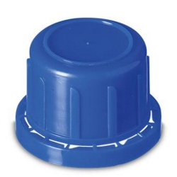[EN]: Tamper evident closure made of PP blue with internal cone for thread GL32 E pack of 24