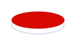 [EN]: N 9 septa, Silicone white/PTFE red Hardness: 45&deg; shore A Thickness: 1.0 mm pack of 100