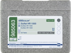NANOCOLOR&reg; Round Cell test Sulfato HR 1000 200 - 1000 mg/LSO42 Pg. á 20 determinaciones