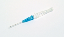 [EN]: BD Insyte Indwelling Vein Catheter, blue without injection valve, without wings, 22 G, outer diameter 0.9 mm, length 25 m