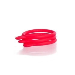 [EN]: DURAN GL 45 silicone bottle tags for GL 45 DURAN&reg; laboratory bottles, red pack of 20