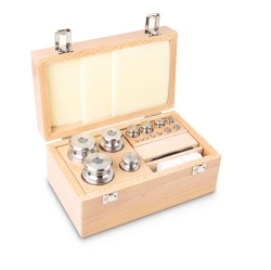 [EN]: Weight kit M2, 1g...2000g stainless steel, in wooden-box