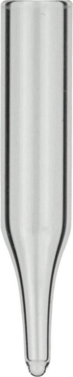 [EN]: Inserts 0.25 ml for wide opening, clear, conical, pack of 100