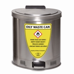 Recipiente para residuos, acero fino