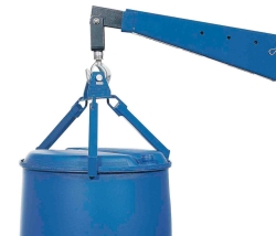 [EN]: Barrel holder, vertical RAL 5010 Type P 360