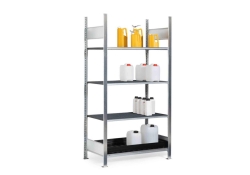 [EN]: hazardous goods shelving basic shelf RSG-K 1064 grating PE and PE tray (1060 x 640 x 2000)