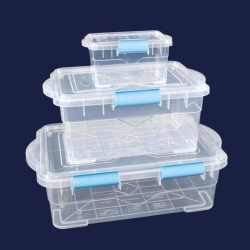 Box 0.75 l fixed lid - 2 steps opening