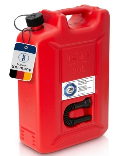 [EN]: Fuel canister PROFI (UN) 20L red,UN-approval,HDPE,black accessories
