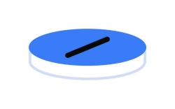 [EN]: Septum N 8, silicone white/PTFE blue slotted, hardness: 55&deg; shore A, Septum thickness: 1.0 mm, pack of 100