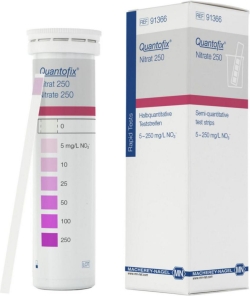 Tiras reactivas Quantofix&reg; para la determinación de nitrato 5,8 x 95 mm paquete de 100