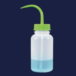 [EN]: Squirt bottle 500 ml Wide neck, red cap, PE