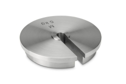 [EN]: Check weight M1 5 kg slotted weight, stainless steel, finely turned