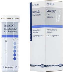 [EN]: Quantofix Test Stips Iron Sensitive 1 7x60 mm, pack of 25 tests