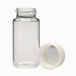 Frascos de centelleo, vidrio de borosilicato, tapones empaquetados por separado