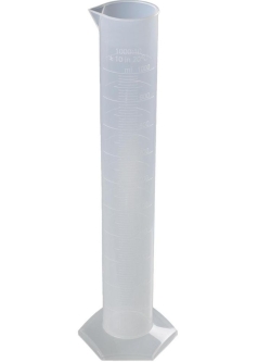 [EN]: Measuring cylinder 500 ml, PP transparent, scale, class B