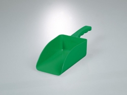 [EN]: Scoop 15x11 cm, green, total length 25 cm, PP industry