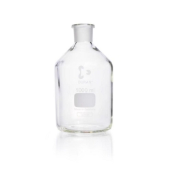 [EN]: Standing bottle 1000 ml, clear narrow neck, DURAN without stopper